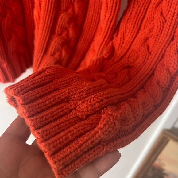 Ralph Lauren Vibrant Orange Knit Sweater - Picture 5 of 11